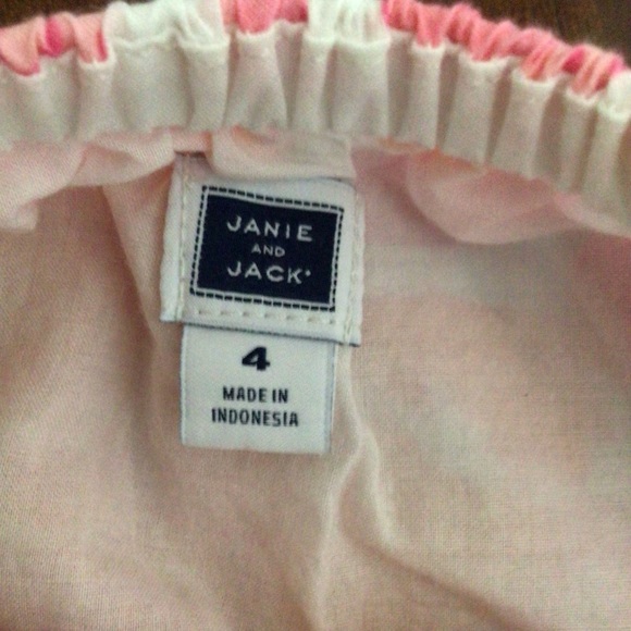 Little Girls Janie and Jack Floral Dress Size 4 - Picture 2 of 2